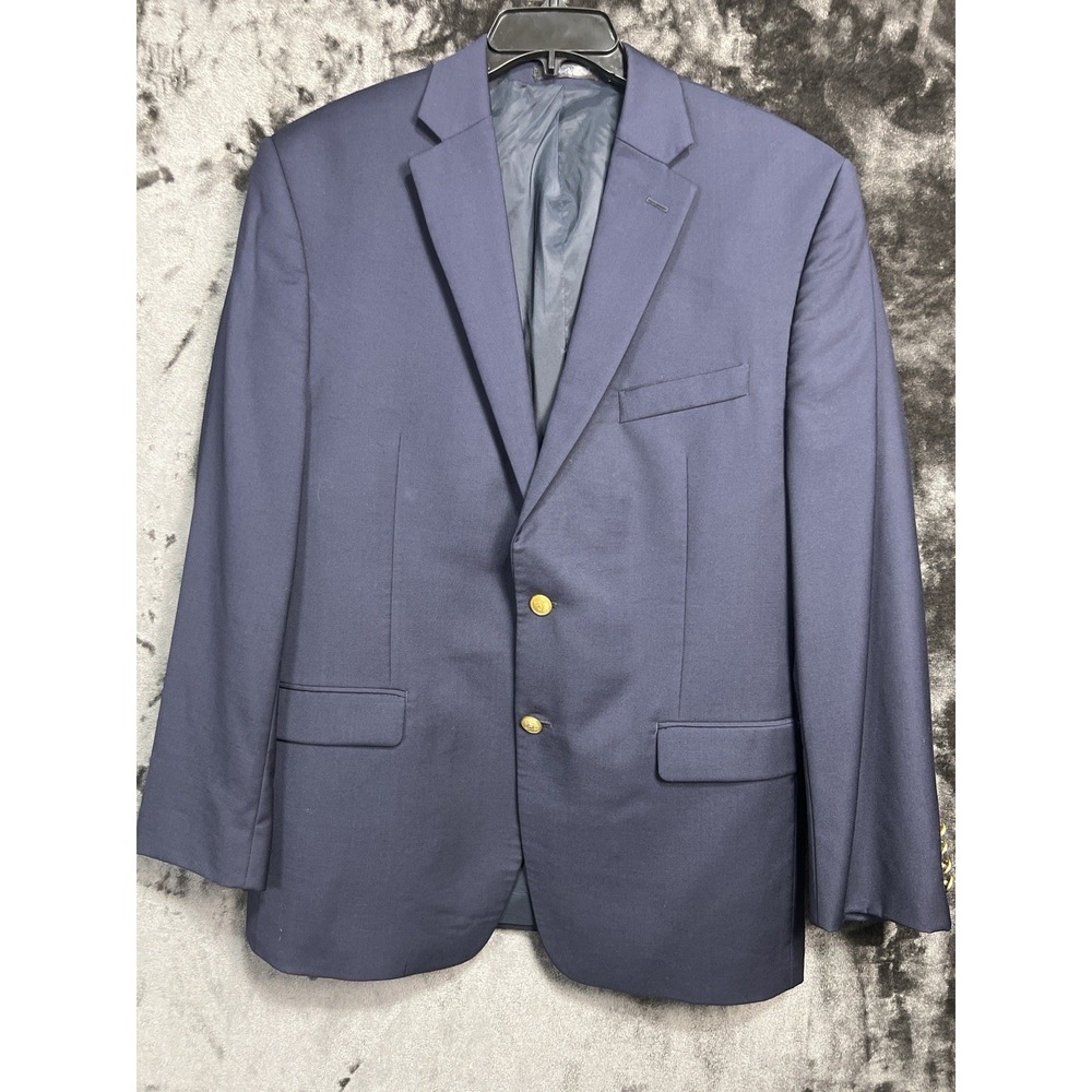 Lauren Ralph Lauren Men's 42R 100% Wool Navy Blazer Gold Button Classic Coat
